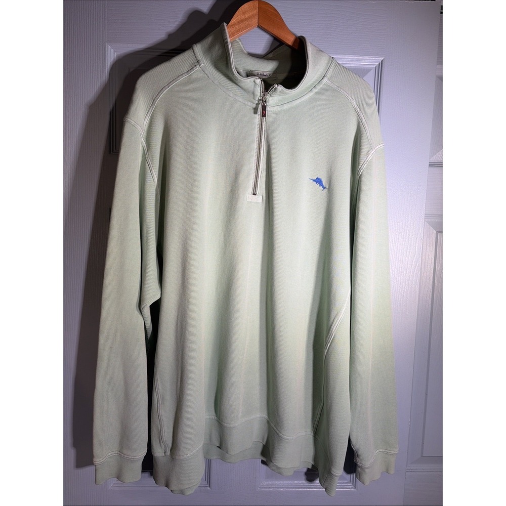 Tommy Bahama Men's Montego Beach Half Zip Sweatshirt Big And Tall Size 3XL.